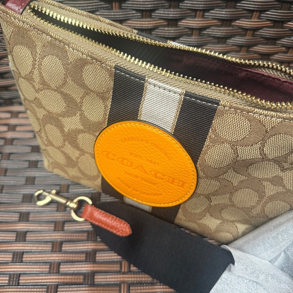 coach Dempsey Shoulder Bag In Signature Jacquard With Stripe And Patch 5483 - Picture 6 of 6